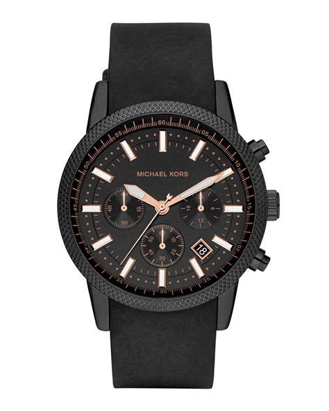 michael kors kellen black|Michael Kors black watch men.